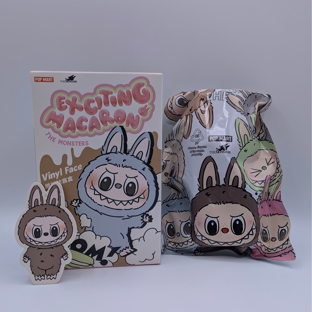 POP MART The Monsters Exciting Macaron TOFFEE Figure Verified Unopened Inner Bag